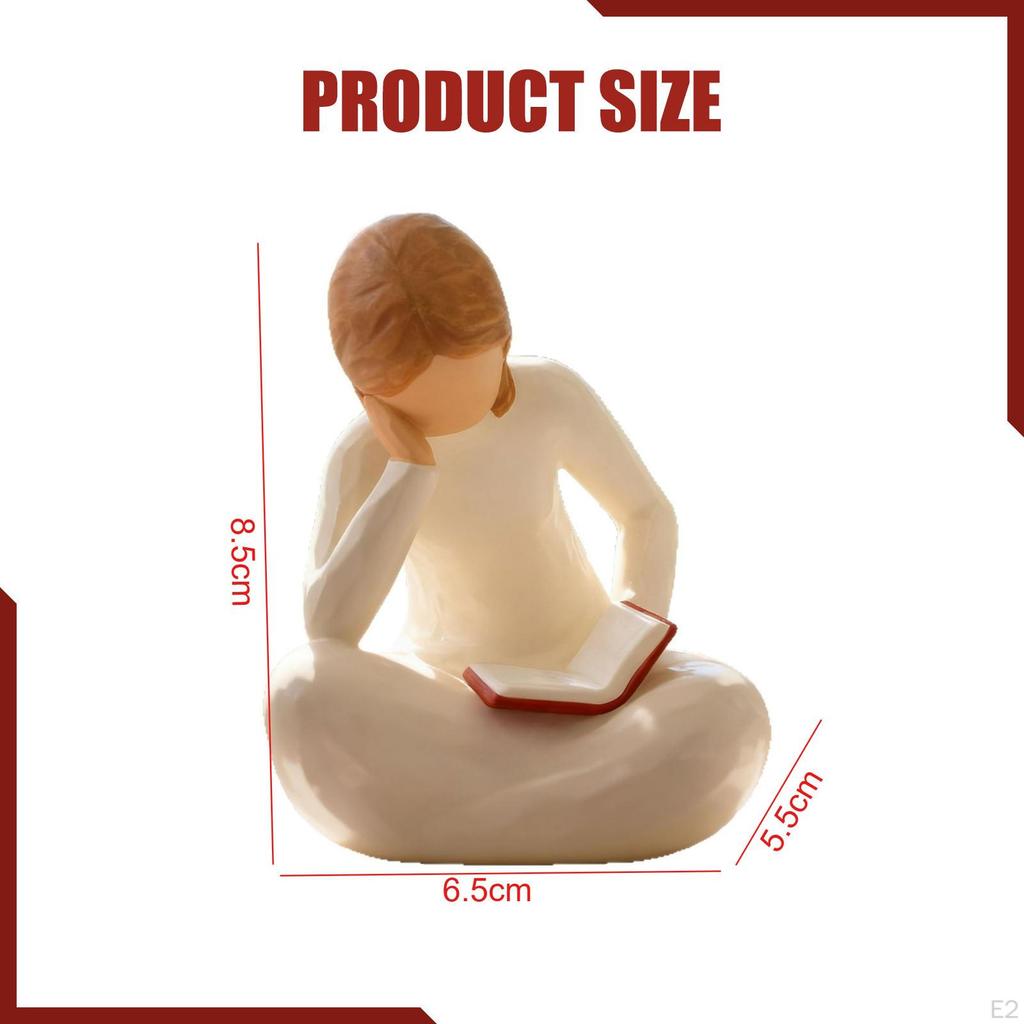 Čtení Myslitel Socha Ženy Moderní Umění Ornament Sochařství Estetika