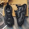 New ModelMen'S Shoes Summer Mesh Breathable Sports Shoes Youth Platform Heightening Casual Trendy Shoes Little White Shoes Versatile Dad Shoes