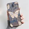 För Nokia 3 Fodral För Nokia 3.1 Fodral Lyxigt Mode Fjärilar Blommor Mjukt Smalt Svart Silikon Baksida för Nokia3 Fodral