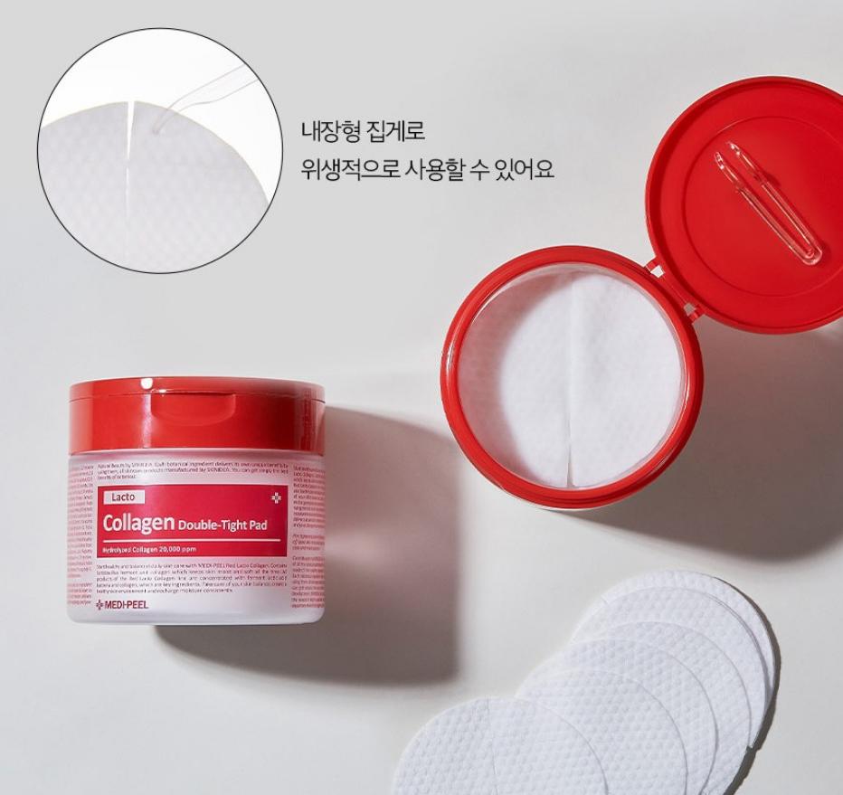 [Medipeel] Podwójne płatki zmniejszające pory Red Lacto Collagen 70 arkuszy