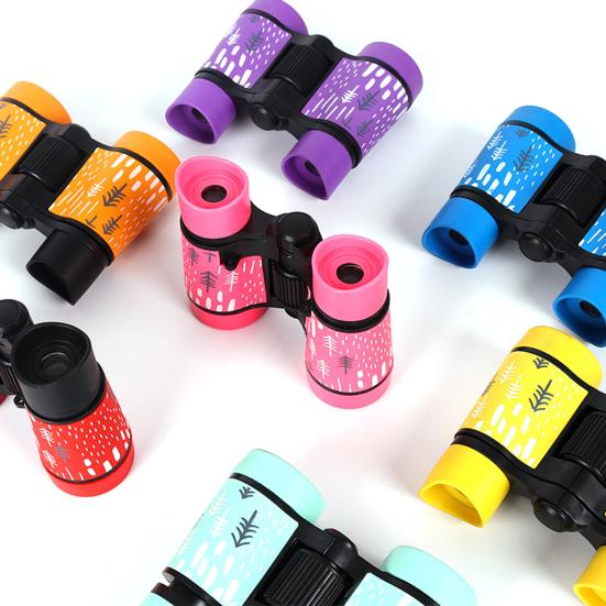 Kids Binoculars Cognitive Ability Anti Slip Vibrant Color High-Resolution Small Telescope Toy