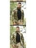 Hanye Men's Tactical Fleece Windbreaker with Stand-Up Collar for City Commuting
