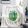 Custom Name,Sporting CP Printed Flannel Blanket, soft throw for bedroom sofa, washable, Christmas present, great gift.