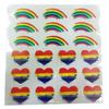 Five-Star Red Flag Face and Decoration Stickers - Small Adhesive National Flags for Events and Atmosphere