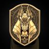 Men's Vintage 925 Silver Wolf Head Body 18k Gold Plated Ring Gift Party Jewelry Ring