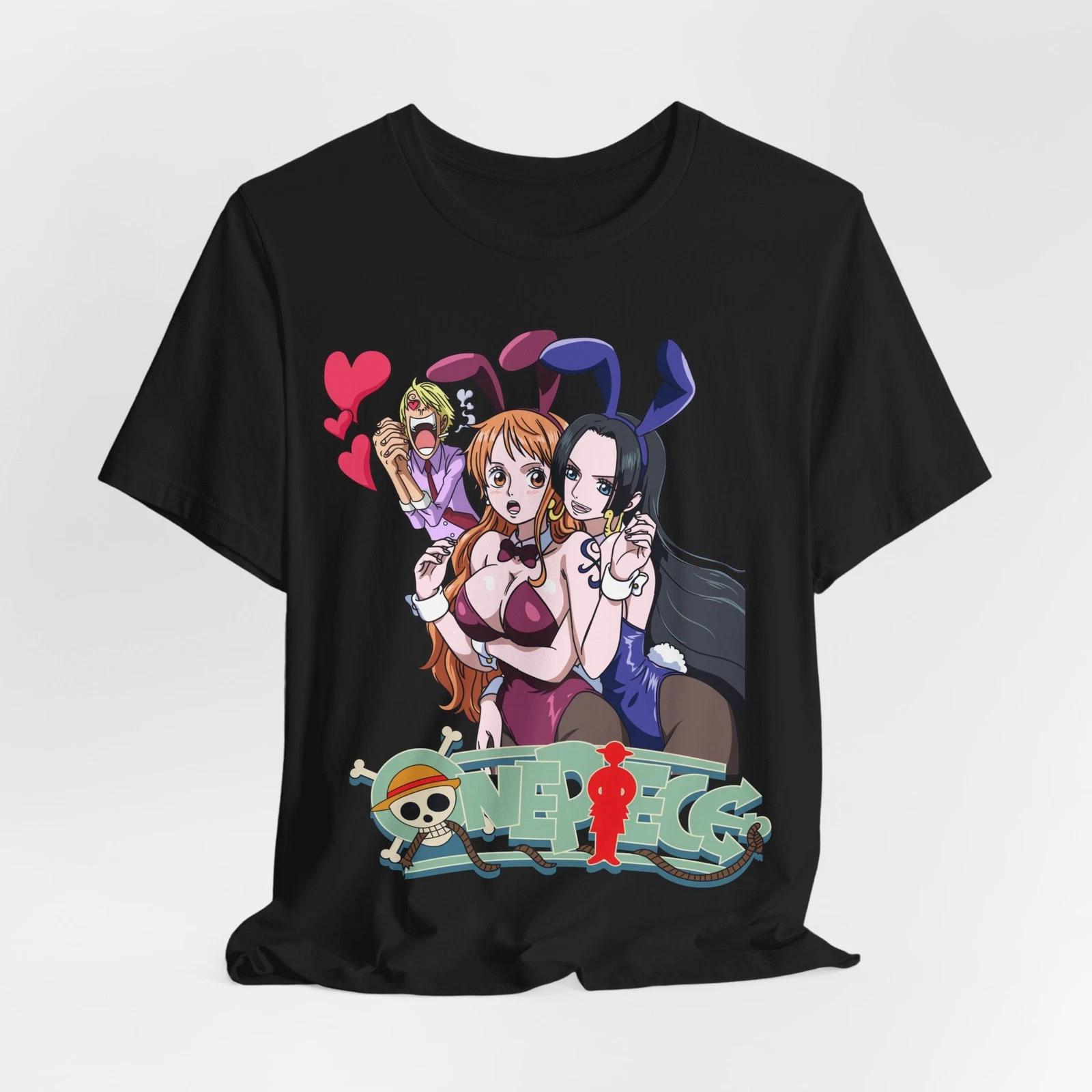 Anime-Inspired Unisex Jersey Tee with Fun Characters, Cool Graphic Tee, [...] M