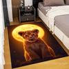 Little Lion In The Moonlight Carpet for Living Room Bedroom Sofa Creative Doormat Home Decor Area Rugged Non-slip Mat for Gifts