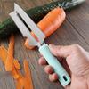 Multifunctional Vegetable Peeler with Comfort Handle Stainless Steel Curved Blade Built-in Bottle Opener Kitchen Tool for Apples Carrots Cucumbers