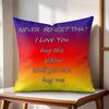 Funny Hug Me Cushion Cover Natural Linen Organic Fabric DoubleSided Printing Couch Pillow Covers Home Decor