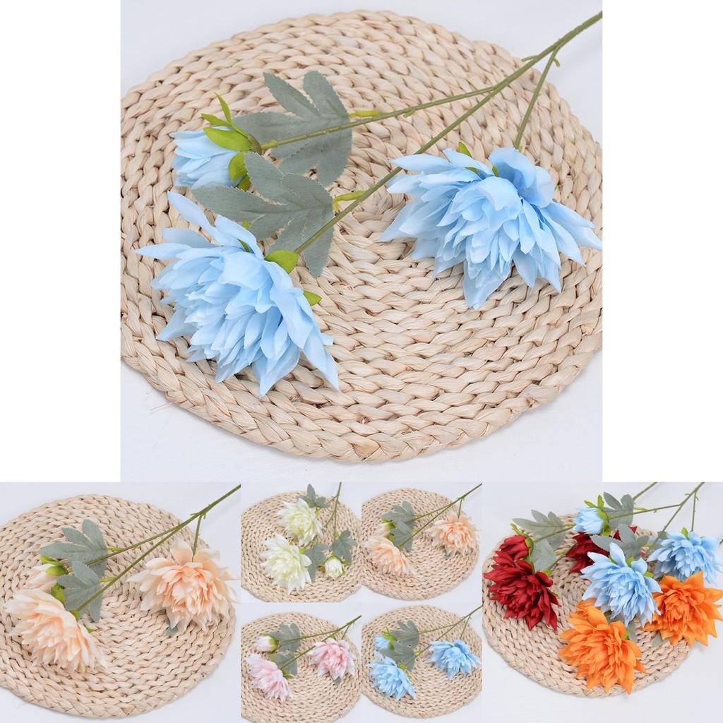 Silk Flowers Dahlia Pinnata Artificial Bridal Decoration For Wedding Ceremony And Party