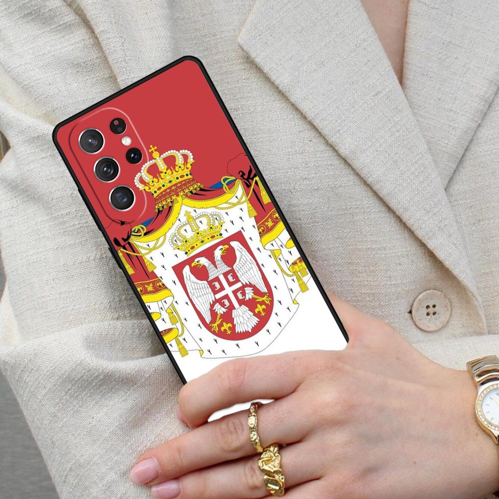 Serbia Flag SOFT Cell Phone Case for Samsung Galaxy S26 Ultra S25 S24 S23 S22 S21 S20 Note10 Cover