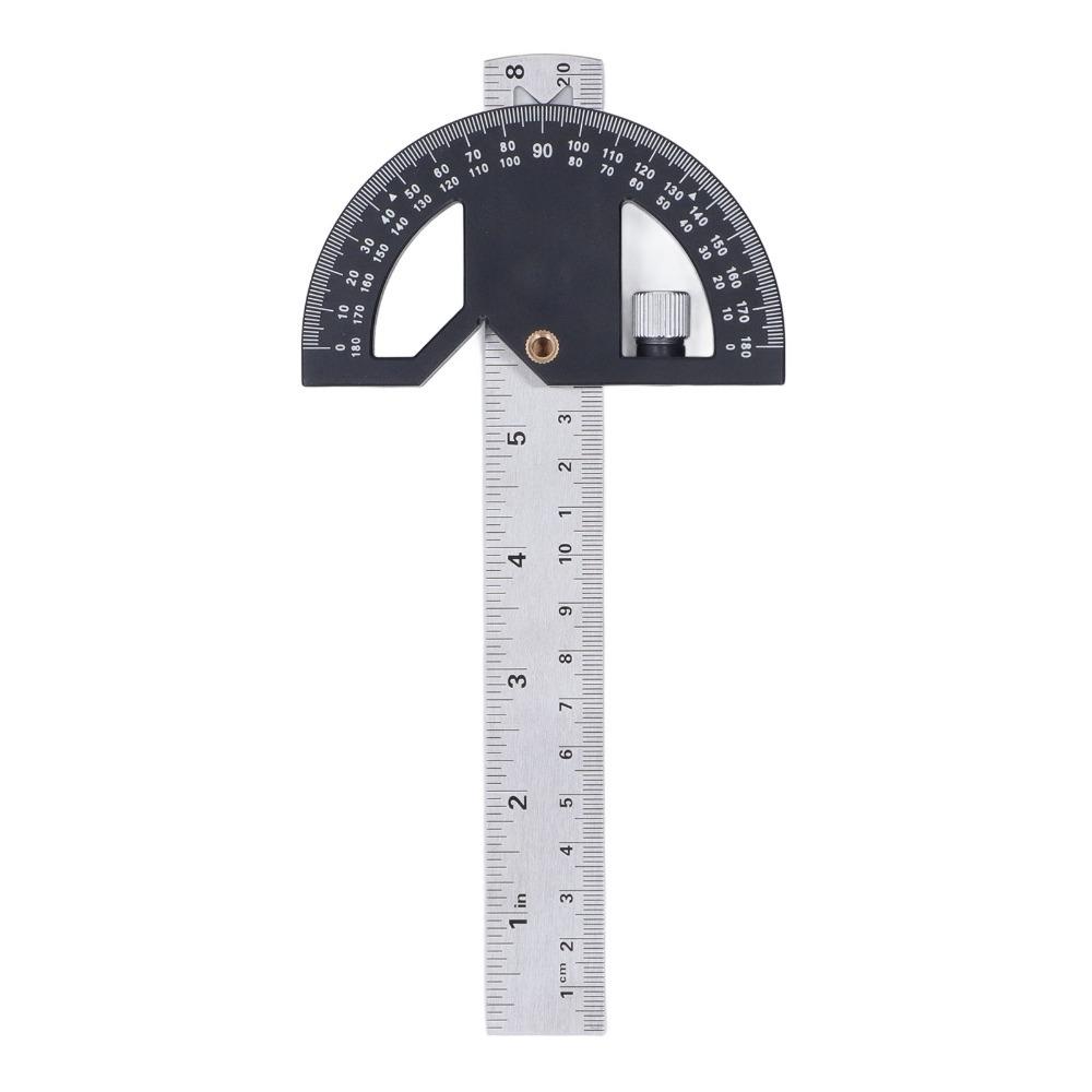 

Stainless Steel Angle Ruler 8-Inch Angle Measuring Tool Woodworking Ruler Carpenter Work