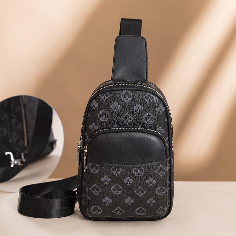 Fashion Printed Mobile Phone Breast Bag Unisex Trendy New Sports and Leisure Multi-purpose Shoulder Crossbody Chest Bag