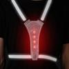 Elastická LED Nastavitelná viditelnost Reflexní vesta Vybavení Pruhy pro venkovní noční sport Bezpečnostčerná bílá