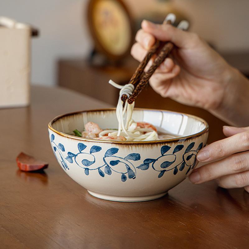 Medieval Tableware Brunch Bowl 5.5 Inch Special-Shaped Noodle Bowl Rice Bowl Ceramic Dessert Yogurt Bowl Outlet
