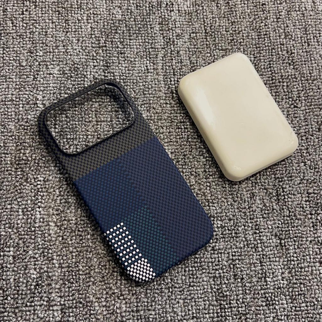 Slim Frameless Carbon Fiber Pattern For Magsafe Magnetic Case For iPhone 17 Air 16 15 14 13 12 Pro Max Plus Plastic Bumper Cover