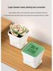 Exquisite Square Succulent Pots with Breathable Plastic Base for Office