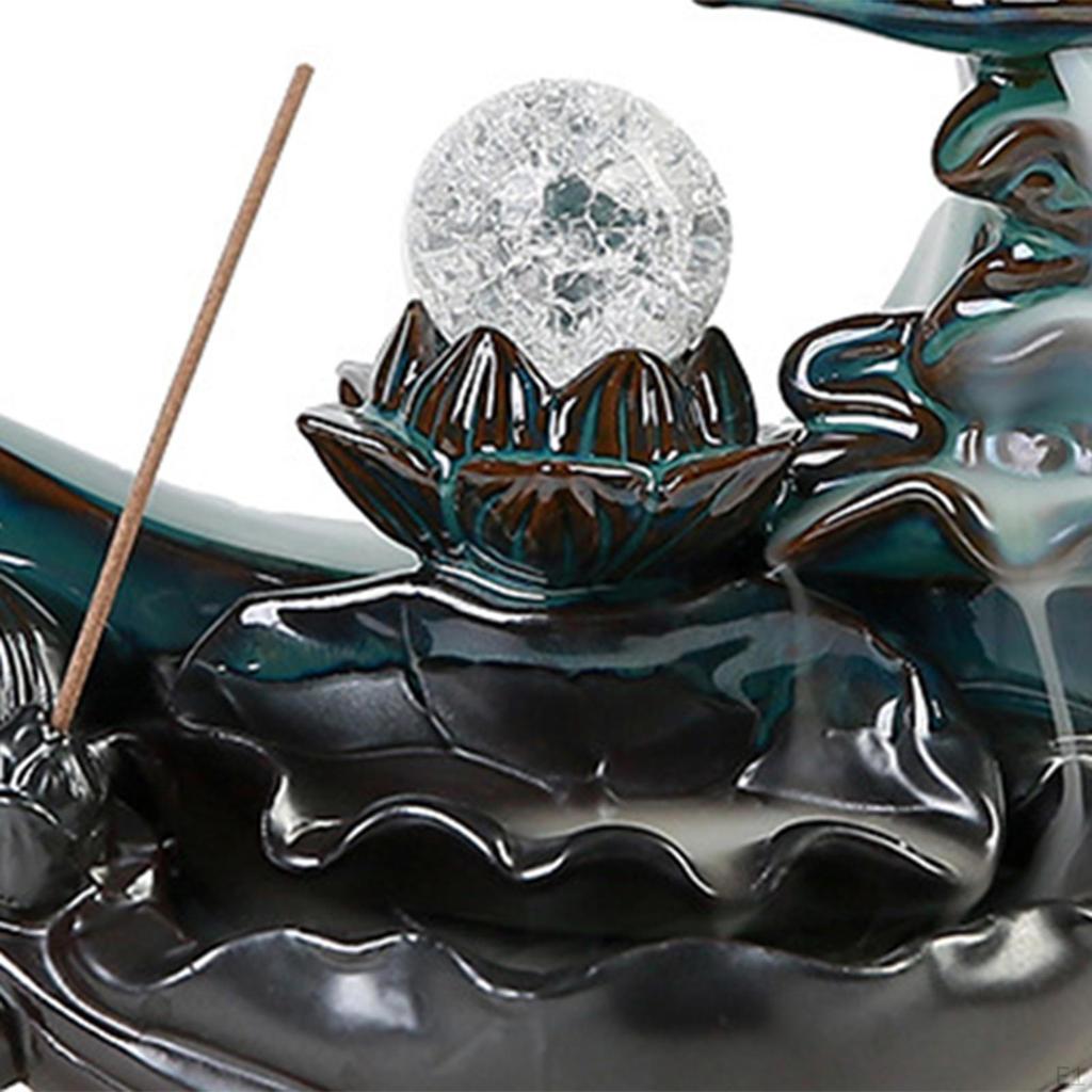 Mondförmiger Rückfluss-Räucherstäbchenhalter, Brenner für Schrank, Wohnzimmer