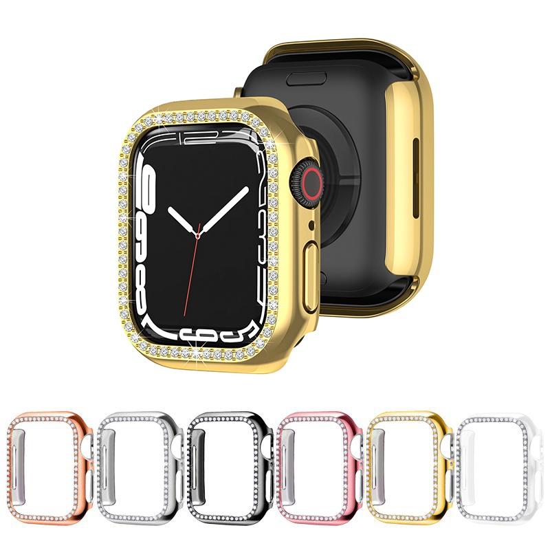 Case Cover Diamond Shell For Apple Iwatch Series 7 Gen 4145mm Protective Bumper