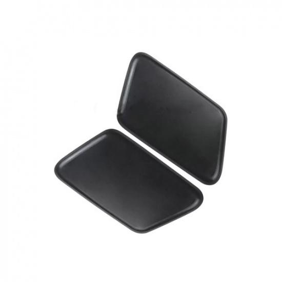 2Pcs For 2005-2009 Volvo S60 Front Headlight Washer Cover Black Left+Right Side