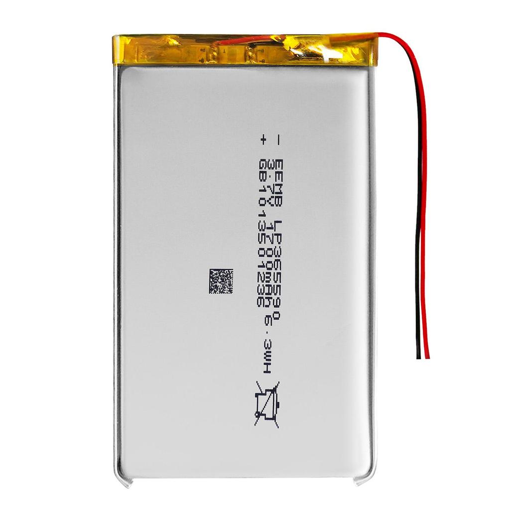 LP365590 1700mAh 3.7V Polymer Lithium Battery Soft Pack Cell