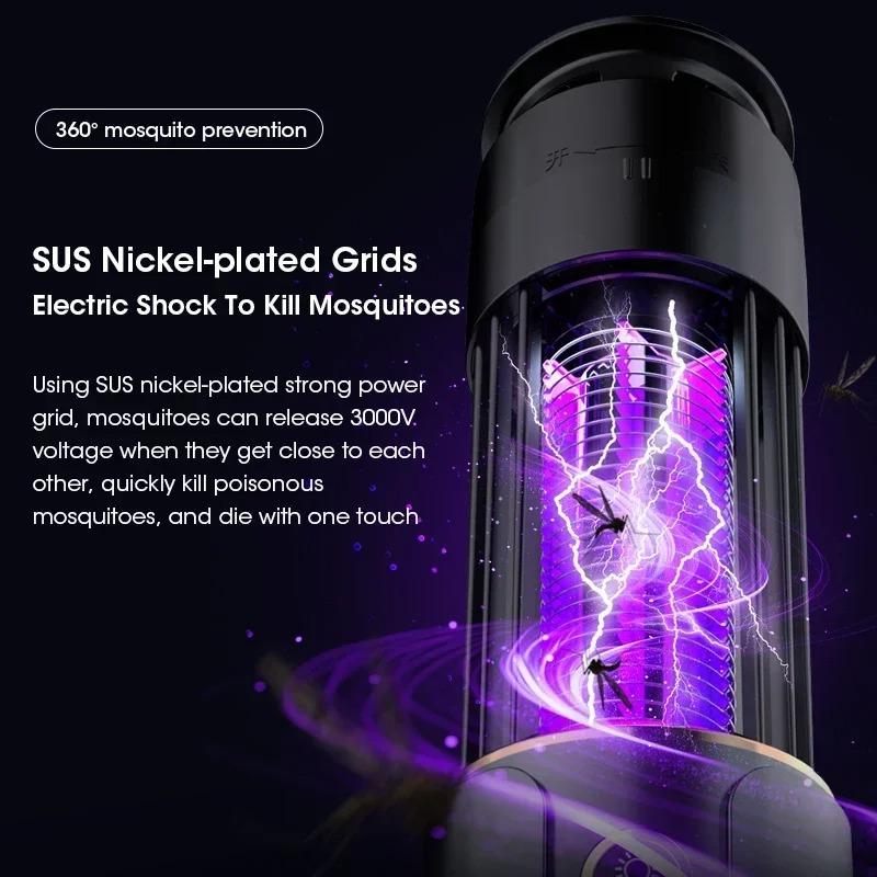 Mosquito Killer Lamp Outdoor Home 2 In 1 Photocatalyst Mosquito Fly Electric Light Portable Mosquito Trap for Camping Gardening