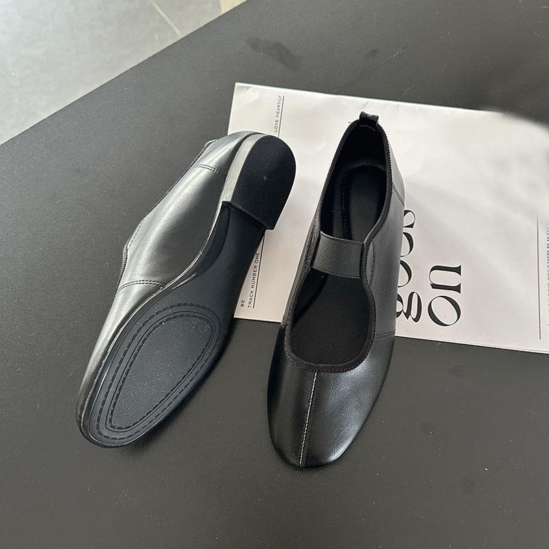 Fashion Female Soft Footwear Shallow Ladies Flats Mary Janes Shoes 2025 New Fashion Round Toe Women Ballet Flats Shoes Big Size 43