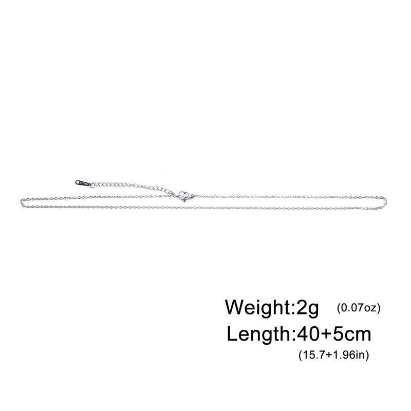 Silver Cross Pendant Necklace Delicate Clavicle Chain DIY Universal Fine Link Extension Jewelry For Women