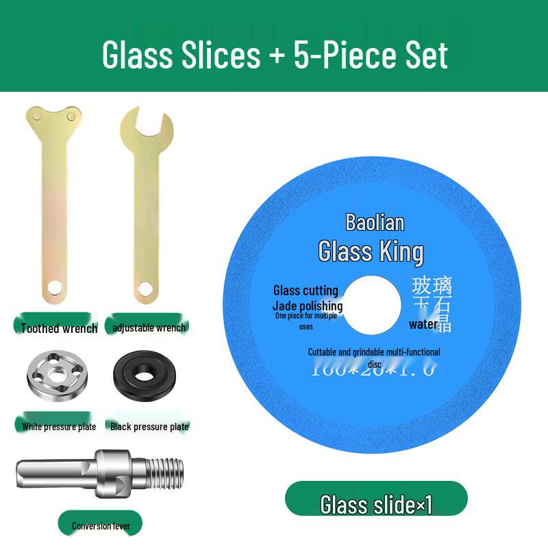 Baolian Electric Drill To Angle Grinder Converter Kit: Chuck, Connecting Rod, and Cutting Attachment
