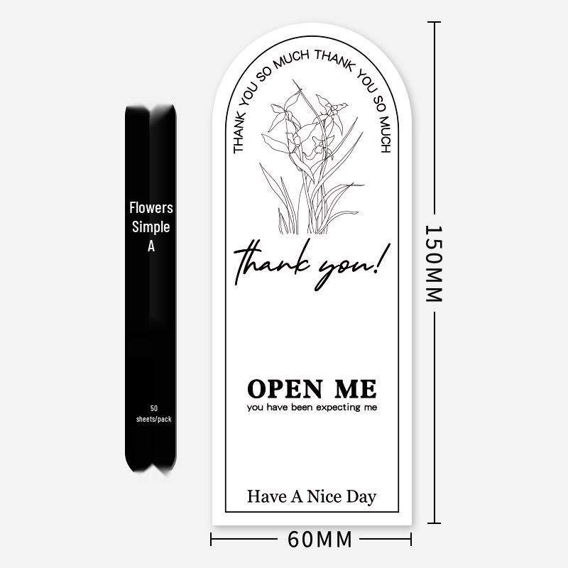 White Airplane Thank You Sealing Stickers for Gift or Cardboard Boxes