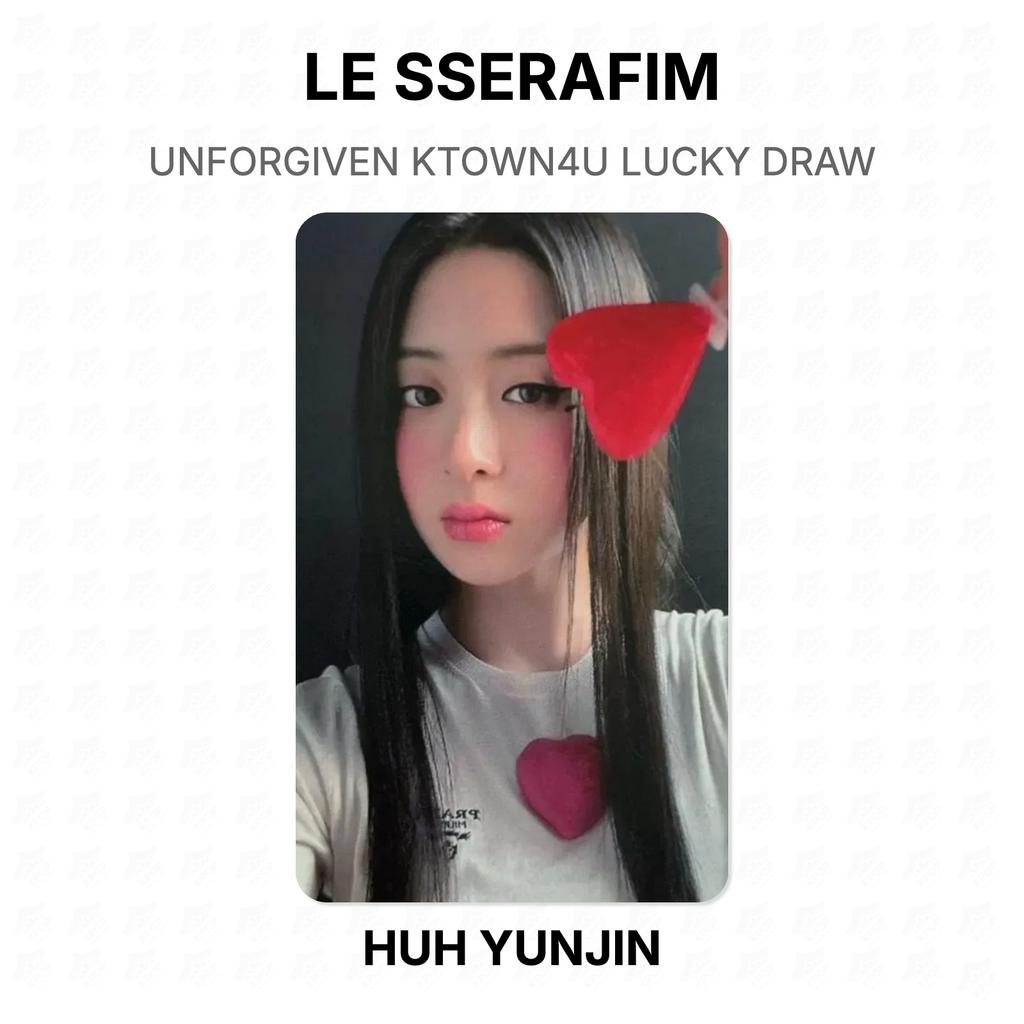 LE SSERAFIM UNFORGIVEN KTOWN4U LUCKY DRAW Official Photocard