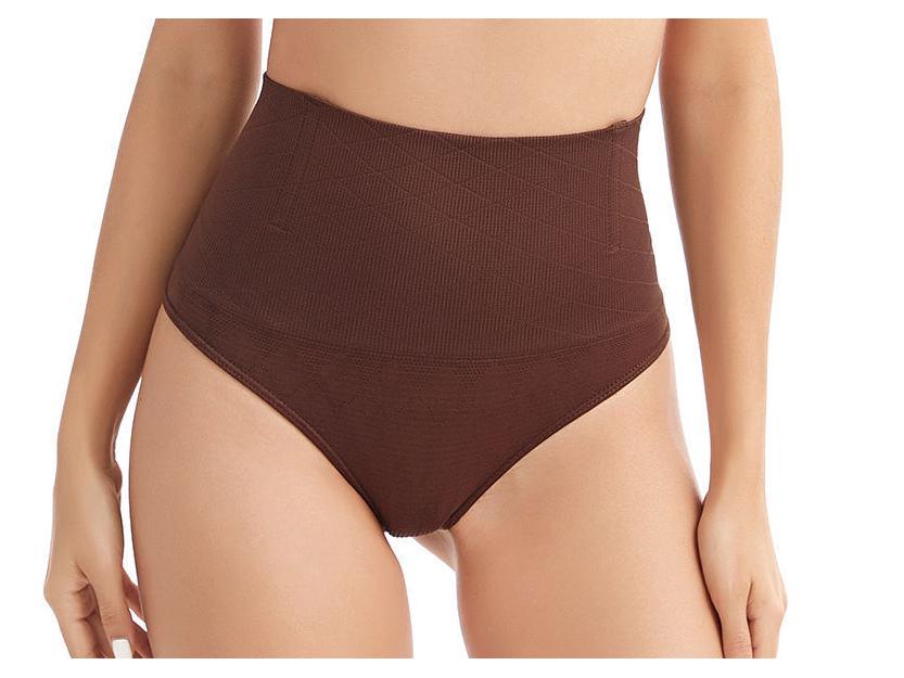 

Women s Seamless High-Waisted Tummy Control Thong: Body Shaping & Butt Lifting Plus Size Underwear M кавовий
