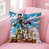 Cute Japanese Game DDragon Quest Slime Cushion Cover Pillow Case Soft Skin Friendly Fabric  Concealed Zipper
