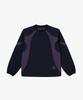 GOALSTUDIO Color-Block Woven Pullover-Navy