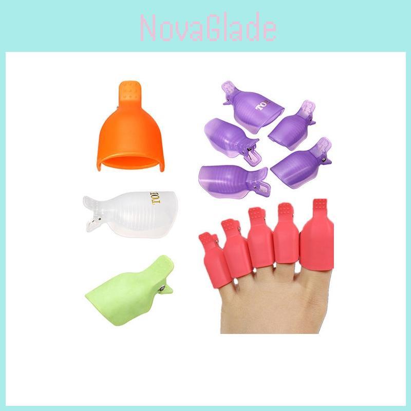 Nail Art Tool Set With Plastic Removal Clips For Diy Manicure And Pedicure Sessions