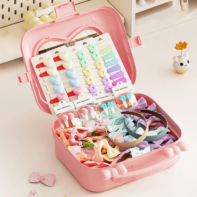 Lovely Hairpin Storage Box Cute Girls Jewelry Box Children's Hair Accessories Storage Box Toy Storage Box Jewelry Storage