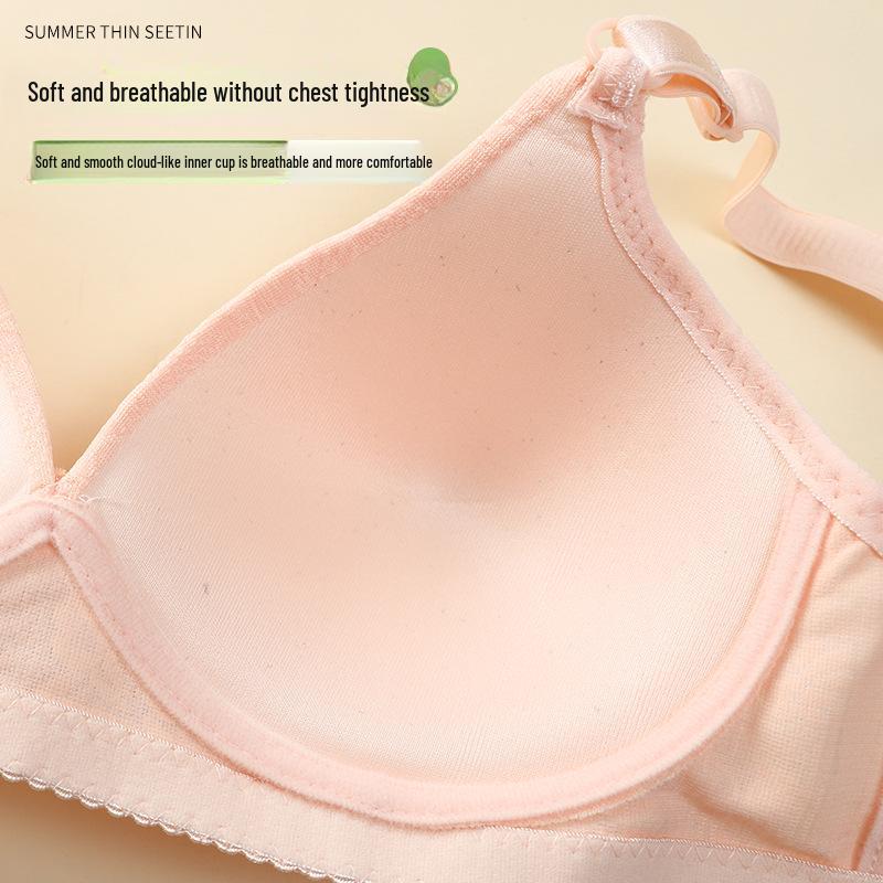 Comfortable No-Wire Bra for Middle-Aged Women - Anti-Sagging, Supportive Underwear for Moms and Seniors