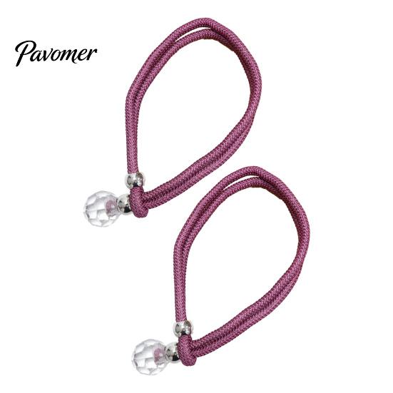 Tool-free Curtain Clips 2Pcs Tiebacks Rope with Crystal Decor, Decorative Tie No Drill Buckle Back, Holdbacks Ropes for Home Office Living Room
