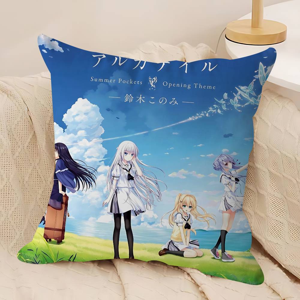 Anime S-Summer Pockets Personalized Picture Text Home Decorative Pillows Household Gifts 45x45cm
