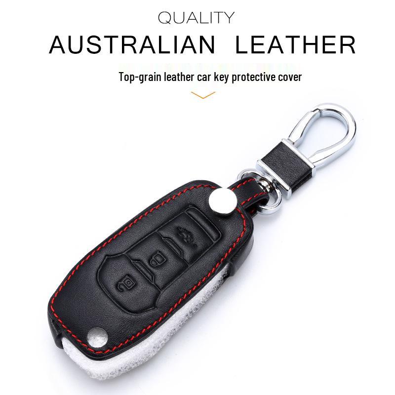 Ford Focus Mondeo 1.5T Genuine Leather Folding Key Case Cover