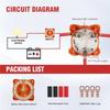 A58Z For Marine Boat RV Battery Disconnect Switch 32V AFD Selector 4 Position Terminal Stud M10 With Cable Lug& Heat Shrink