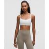 Lullulemon Wonder Train Strappy Racer Bra *Light Support, A/B Cup Wht