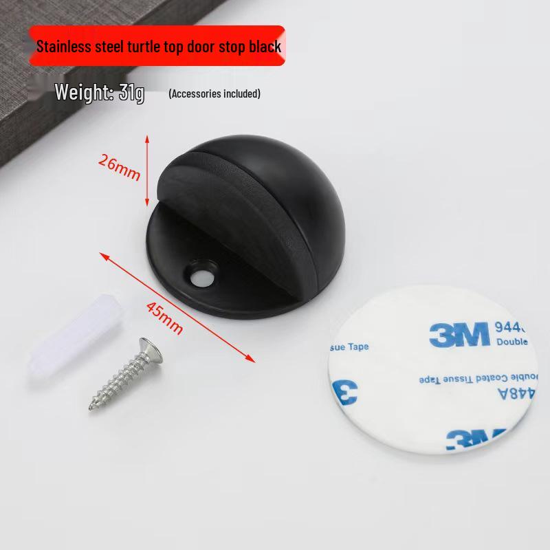 304 Stainless Steel Turtle Top Floor Mount Anti-Collision Door Stop for Glass Doors
