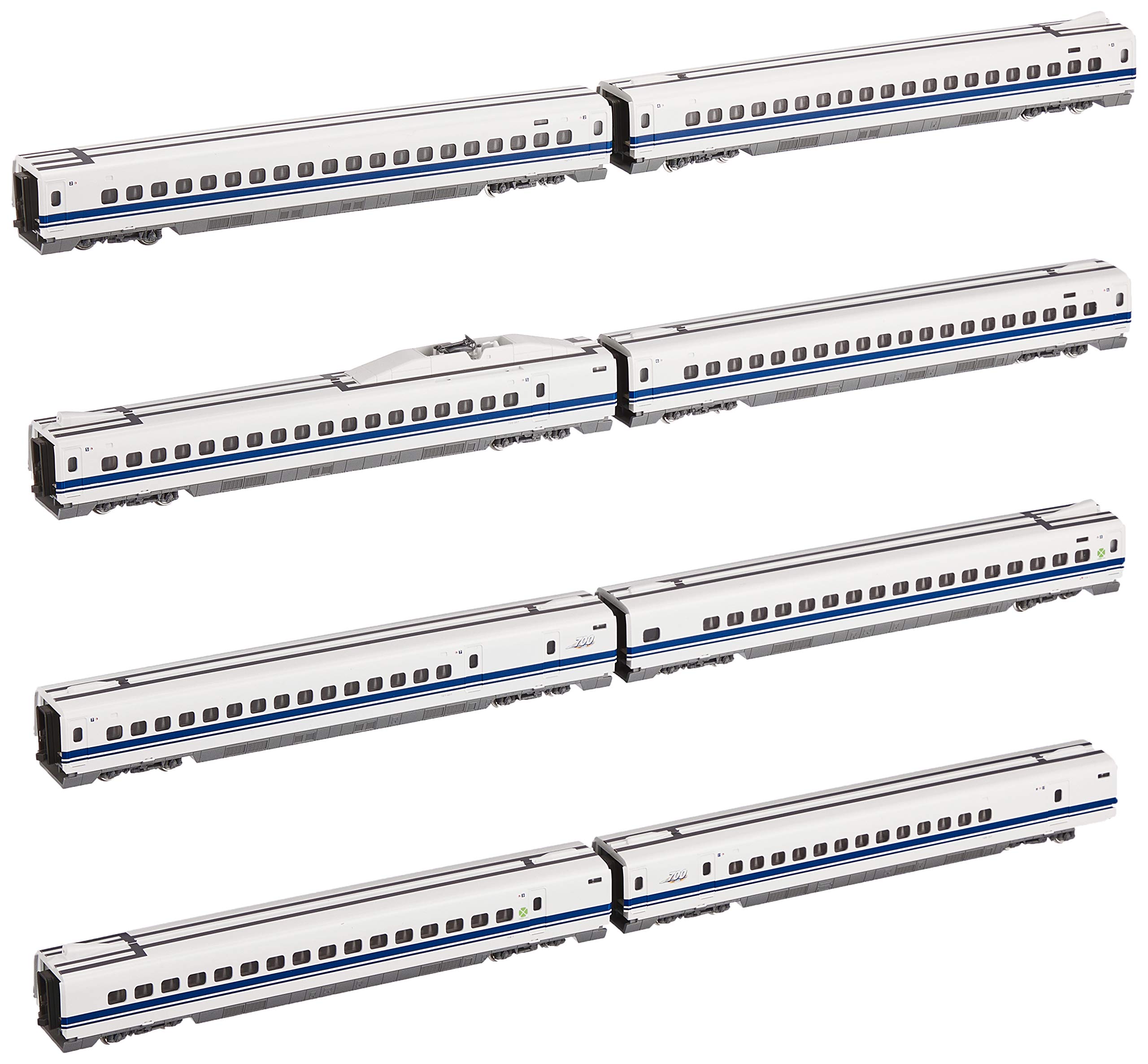 

KATO N gauge 700 series Shinkansen Nozomi набор из 8 дополнительных вагонов 10-1646