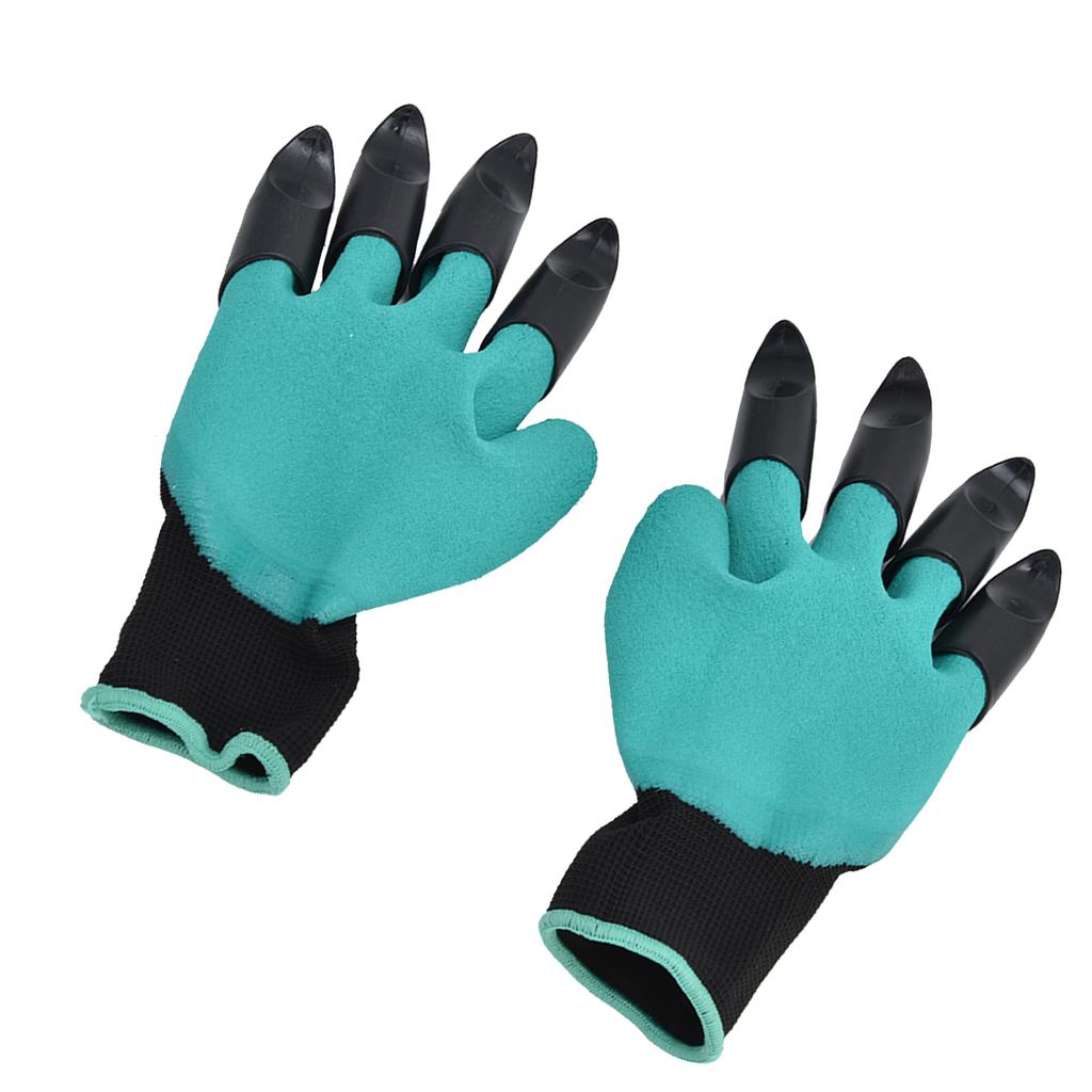 Gardening Gloves Quick Digging Gloves with Plastic Claw for Home Greenhouse Planting