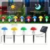 Solar Mushroom Lights Outdoor 8 Modes Waterproof LED Fairy Garden Pathway Lamps Decorative Landscape Yard Patio Wedding Holiday Party Lighting