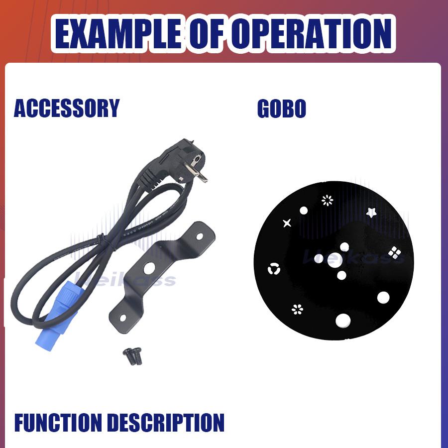 1-4Pcs 150W Beam Gobo Light 18Prism 8Gobo LED Spot Light Stage Effect Lighting DJ Disco Stage Moving Head Lights Stage