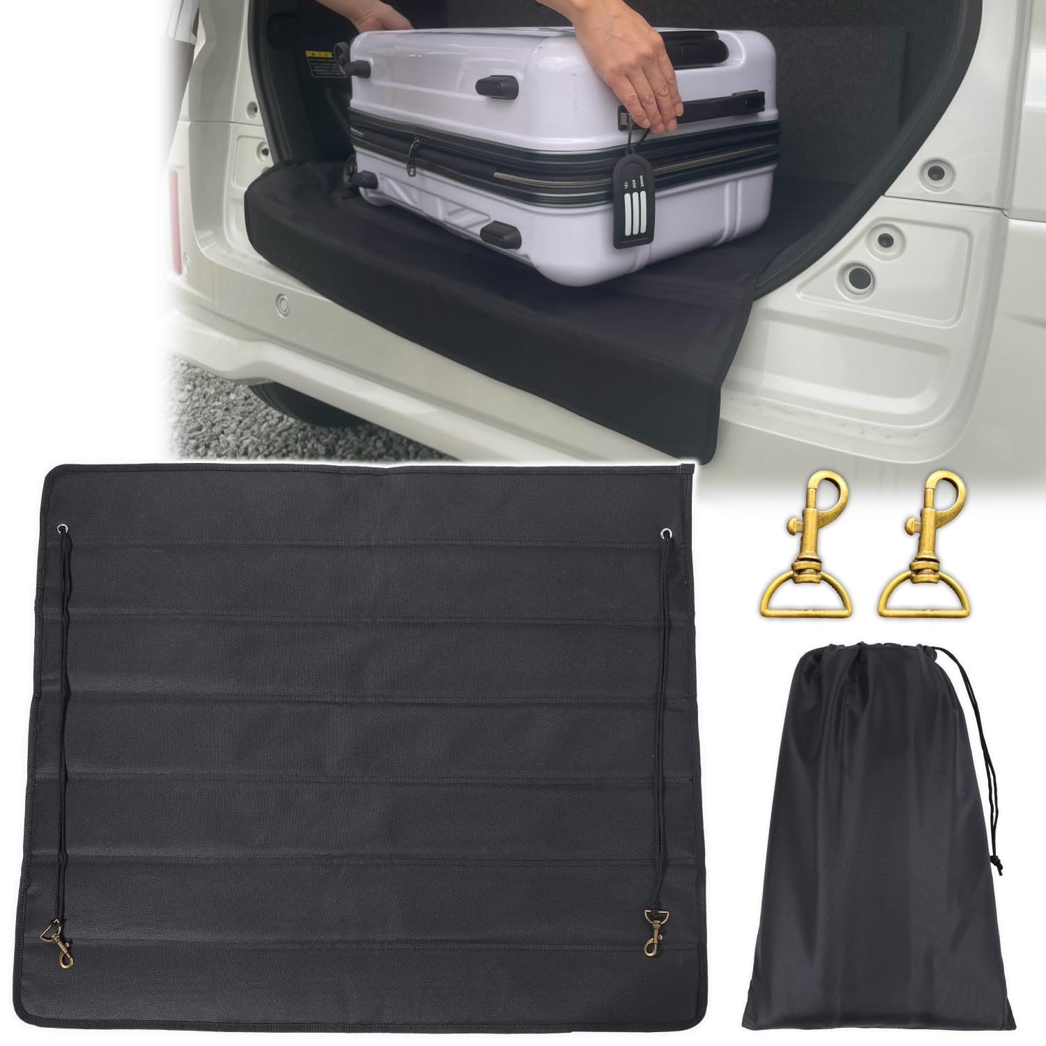 

Avan Knight KRB312 Bumper Guard [Zero Worry About Trunk] Luggage Mat Protector Car Universal чёрный