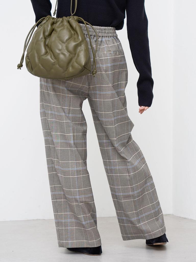 Cohen Classic Easy Beauty Check Wide Pants (Web-Exclusive Sizes Available) 76406000020 1550 MD.GRAY (15) M