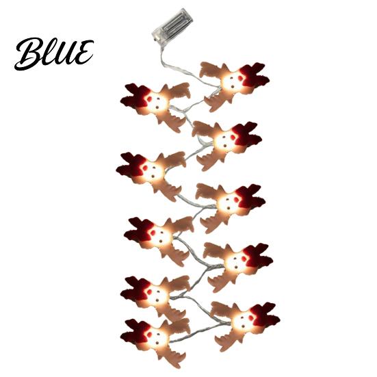 Winter Decor Lights Christmas Decorations Operated LED String Battery Snowman Garland Holiday Unique Lighting